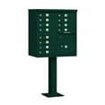 thumbnail image 2 of Salsbury Industries 3312GRN-U Cluster Box Unit - 12 A Size Doors - Type II - Green - USPS Access, 2 of 4