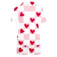 thumbnail image 4 of Yievot Womens Pajama Sets 2 Piece Graphic Print Button Down Short Sleeve Pj Set Summer Soft Sleepwear Loungewear, 4 of 4
