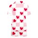 thumbnail image 5 of Pajama de Flanela de Mujer Conjuntos de Manga Larga Casual Día de San Valentín Impresión Superior con Bolsillo Y Pantalones Cortos a Juego, Poliéster Suave Salón Conjunto para la Relajación Diaria en, 5 of 5