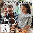 thumbnail image 6 of I Love Daddy So Much Keychain for Dad Father's Day Gifts for Men Father Christmas Gifts for Dad from Son Daughter, 6 of 6