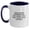 White/Navy, variant on Home Science Experiments Gifts from Friends to Family - Two Tone Coffee Mug - Graduation Unique Gifts - Funny Quote 'Home Science Experiments Is Not A Hobby. It's A Post-apocalyptic Life Skill.'