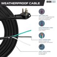 thumbnail image 5 of Iron Forge Cable Flat Plug 16 Gauge Power Cord Replacement - 6ft,15 Amp Black Heavy Duty, 16/3 SJT 3 Prong Cable for Appliances & Power Tools, 5 of 8