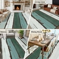 thumbnail image 6 of 6x9 Area Rugs, Green Gray White Non-Skid Rubber Backing Large Rectangle Rugs - Living Room Bedroom Home Office, Country Vintage Gradient Wooden Plank Indoor Floor Mat Carpets Washable Rug, 6 of 9