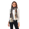 thumbnail image 2 of FORMRS Womens Scarf Winter Soft Long Big Warm Shawls Wrap Tassel Scarves, Halloween Cat, 2 of 9
