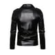 thumbnail image 4 of Chaqueta de cuero delgada para motocicleta Chaqueta de cuero para hombre Chaqueta de cuero para hombre de moda británica Pompotops  oipoqjl13757, 4 of 8
