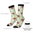 thumbnail image 4 of Balery Lilies Flowers Pattern Crew Socks Unisex– Soft & Breathable Socks for Men & Women, One-Size Fits Most (US 5-11), Comfortable & Durable for Daily Wear, 4 of 6