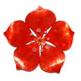 thumbnail image 1 of Eangee Home Design esh156 Wall Flower Metal Decor Red, 1 of 1