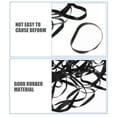 thumbnail image 4 of QUMIIRITY 50 Pcs Grands Élastiques Résistants Noirs Extensibles pour Bureau et Activités Extérieures, 4 of 8