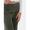 thumbnail image 2 of No Boundaries Ruched Foldover Flare Pants, Women’s, 2 of 5