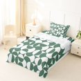 thumbnail image 3 of Castle Fairy Boho Split Circle Twin Sheets 3pcs,Tribal Curved Bedding,Sage White,1 Flat Sheet, 1 Fitted Sheet and 1 Pillowcase, 3 of 7