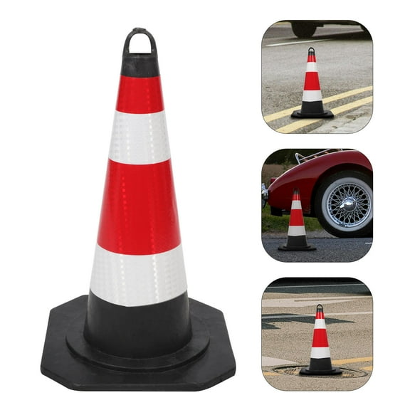 SEWCHICS 28 Inch Reflective Traffic Cone for Outdoor Safety, Road Construction, Traffic Control, Safety Barrier