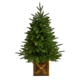 thumbnail image 4 of Nearly Natural 3' Finland Fir Artificial Tree in Planter, 4 of 11
