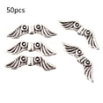 thumbnail image 3 of MANNYA 50 Pcs Angel Wing Spacer Metal Charm Beads for DIY Bracelets Necklace Jewellery Making, 3 of 7