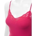 thumbnail image 5 of Bozzolo Women Junior & Plus Adjustable Spaghetti Strap Lace Trim Tunic Tank Top Camisoles, 5 of 5