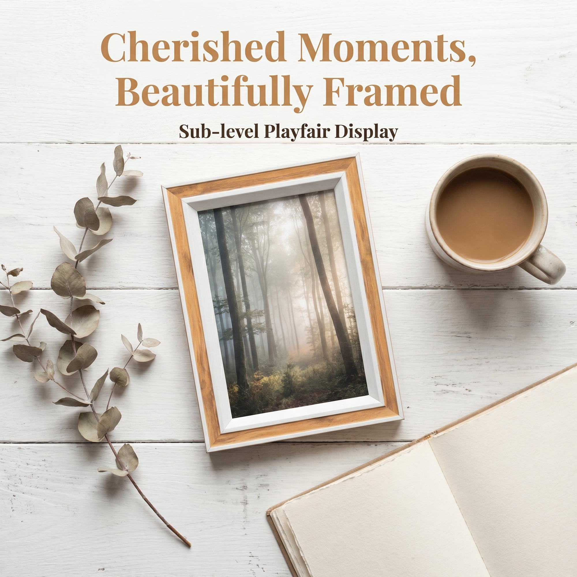 Unique Bargains Classic MDF Wood Picture Frame for Wall Mounting Yellow Wood 4" x 6"
