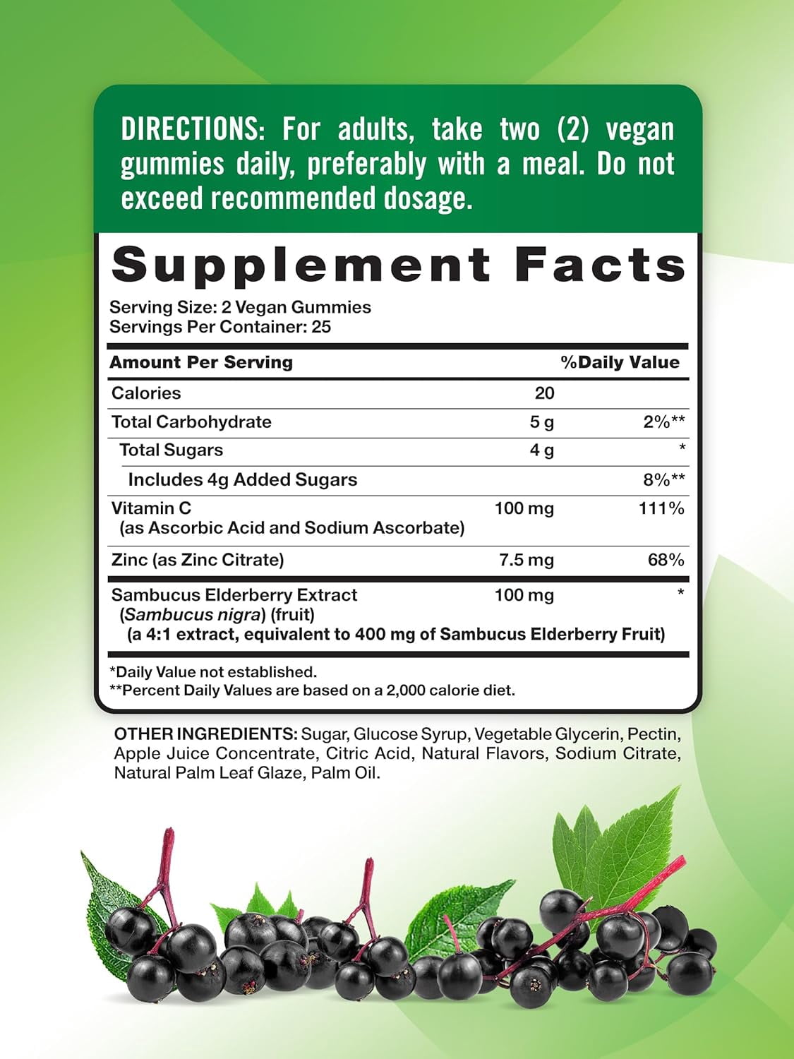 (3 pack) Sambucus Black Elderberry Gummies | 50 Count | With Vitamin C and Zinc | Berry Flavor | Vegan, Non-GMO, Gluten Free | Extract Gummies for Adults | by Nature's Truth