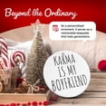 thumbnail image 3 of Karma Is My BF Ceramic Ornament - Cute Pop Star Singer Song Lyric Girl Gift - 3 Inch Christmas Tree Round Ornament - Xmas Holiday Decor - String Included - ORN0017, 3 of 5