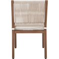 thumbnail image 2 of Afuera Living Cream Outdoor Patio Dining Side Chair (Set of 2), 2 of 10