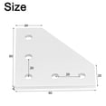 thumbnail image 1 of Plaque de Joint Support d'Angle pour Profil en Aluminium 5 Trous Connexion à 90 Degrés Support d'Angle, 1 of 10