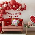 thumbnail image 5 of Valentine''s Day Pillow Covers 18x18 Inch Set of 2 Colorful Hearts Decor White Throw Pillow Covers Valentine''s Day Cushion Case Decoration for Sofa Couch 58, 5 of 6