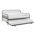 thumbnail image 4 of Novogratz Bright Pop Full Metal Daybed with Twin Trundle Bed, Black, 4 of 18