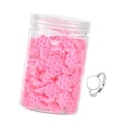 thumbnail image 2 of Vasos de pegamento portátiles para anillos de pegamento de pestañas, para escuelas de cosmetología y salones de belleza. Rosa roja panal, 2 of 8