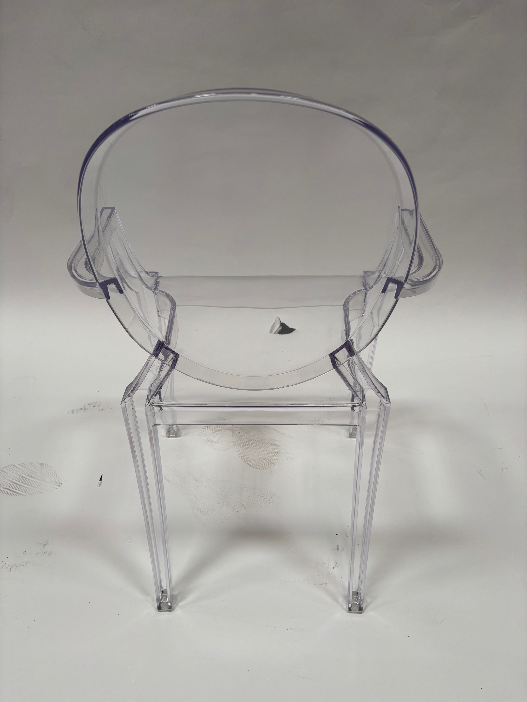 Chair - Phantom Resin w/Arms - Clear (4/Box)