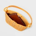 thumbnail image 2 of A New Day Women's Woven Basket Weave Bucket Bag, Yellow, 1, 2 of 3