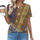 thumbnail image 2 of Tops Cortos para las Mujeres Cuello Redondo Impreso Sudadera Plisada Manga Corta, Tops de Baile para las Mujeres Primavera Verano, 2 of 4