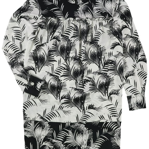 Sonia Rykiel Womens Palm Print Sheath Dress, Black, 40