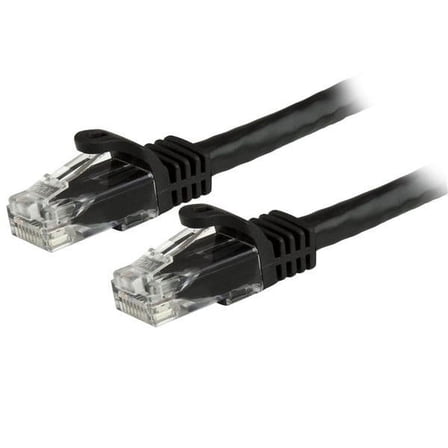 StarTech 6ft CAT6 Ethernet Cable - Black CAT 6 Gigabit Ethernet Wire -250Mhz 100W PoE RJ45 UTP Network Patch Cord Snagless with Strain Relief (N6PATCH6BK)