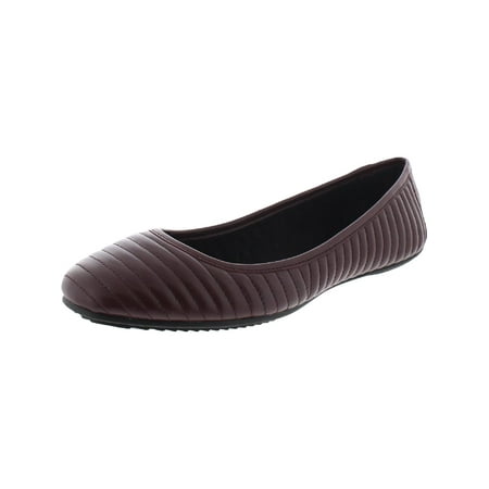 

Kenneth Cole Womens Tracy Leather Slip On Ballet Flats Red 8 Medium (B M)