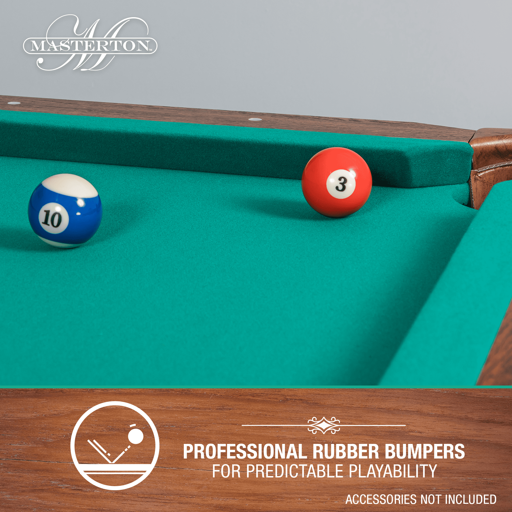 EastPoint Sports Masterton Billiard Bar-Size Pool Table 87 Inch or Cover, Green – Perfect for Family Game Room