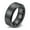 Black, variant on Matte 8mm Tungsten Carbide Mens Ring Men Wedding Band Man Ring