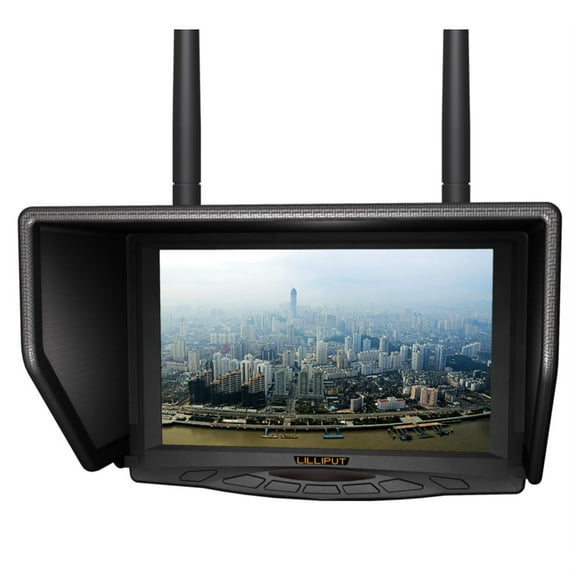 7" FPV Monitorwith Dual 5.8GHz 4 Bands Wireless Receiver.