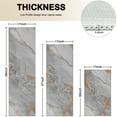 thumbnail image 4 of Gray Marble Orange Line Pattern Kitchen Rugs Sets Of 3,Kitchen Runner Rugs Non Skid Washable,Decorative Kitchen Floor Mats for Kitchen,Sink,Laundry,17"x30"+ 17"x47" + 17"x59", 4 of 6