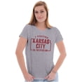 thumbnail image 4 of I Visited Kansas City Funny Souvenir Womens Fitted Plus Size Graphic Tee Brisco Brands 2X, 4 of 5