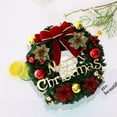 thumbnail image 5 of Christmas Wreaths for Front Door, Wreath with Bowknot Merry Christmas Letter for Holiday Decoration; 11.81inches, 5 of 6