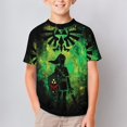 thumbnail image 2 of The Legend of Zelda Kid's T-Shirt Short Sleeve T-Shirt Tops Summer Tee Shirt for Boys Girls 100CM, 2 of 8