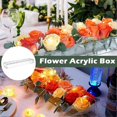 thumbnail image 4 of Clear Acrylic Flower Vase Rectangular Floral Centerpiece For Dining Table, Long Rectangle Acrylic Vase For Home Wedding Dining Table Decor, 4 of 5