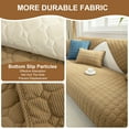 thumbnail image 3 of Eurhowing Sofa Cover for 1/2/3 Seater & L-Shape, Non-Slip Corduroy Stretch Couch Slipcover, Furniture Protector Mat Couch Cover for Kids/Pets (Light Coffee, 36''x47''), 3 of 9