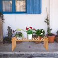 thumbnail image 3 of 1pc Bamboo Craft Balcony Flowerpot Rack Desktop Plant Pot Stand Storage Shelf, 3 of 3