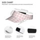 thumbnail image 3 of Fotbe Pink Checkboard Visera Deportiva con Diseño, Gorra Abierta Ajustable de Algodón para Mujer y Hombre, 3 of 7