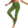 thumbnail image 2 of Vekome Green Leggings for Women Plus Size St Patricks Day High Waisted Yoga Pants Seamless Clover Lightweight Running Tights L, 2 of 8