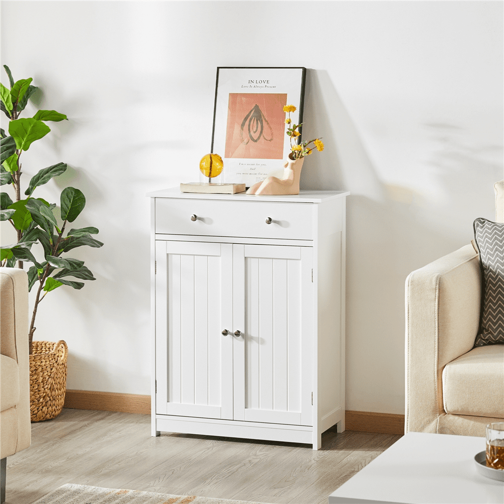 Alden Design Classic Floor Storage Cabinet for Bathroom/Entryway Storage