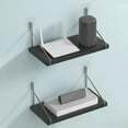 thumbnail image 4 of Floating Shelves for Wall, Modern Style Large Capacity Easy to Install Wall Mounted Router Storage Shelf, Hanging Shelf for Placement of Projector, Router, DVD, PS5 (White), 4 of 7