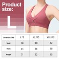thumbnail image 2 of Ropa interior deportiva para mujer, con almohadillas cruzadas para entrenamiento, yoga, color rosa, 2 of 6