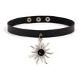 thumbnail image 1 of Gargantilla gótica, collares para mujeres y niñas, Collar de cuero con remaches, collares de cuello Punk Rock Kpop, Gargantilla negra, Collar genial Tan Jianjun unisex, 1 of 2