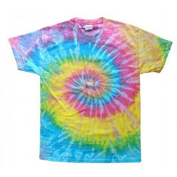 Tie Dyes Men's Tie Dyed Performance Short Sleeve T-shirt H1000 Swirl-Saturn-Large