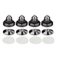 thumbnail image 2 of 4 juegos de soportes para altavoces, almohadillas para los pies, púas para la caja del altavoz, clavos cónicos para el suelo Aleación Negro, 2 of 9